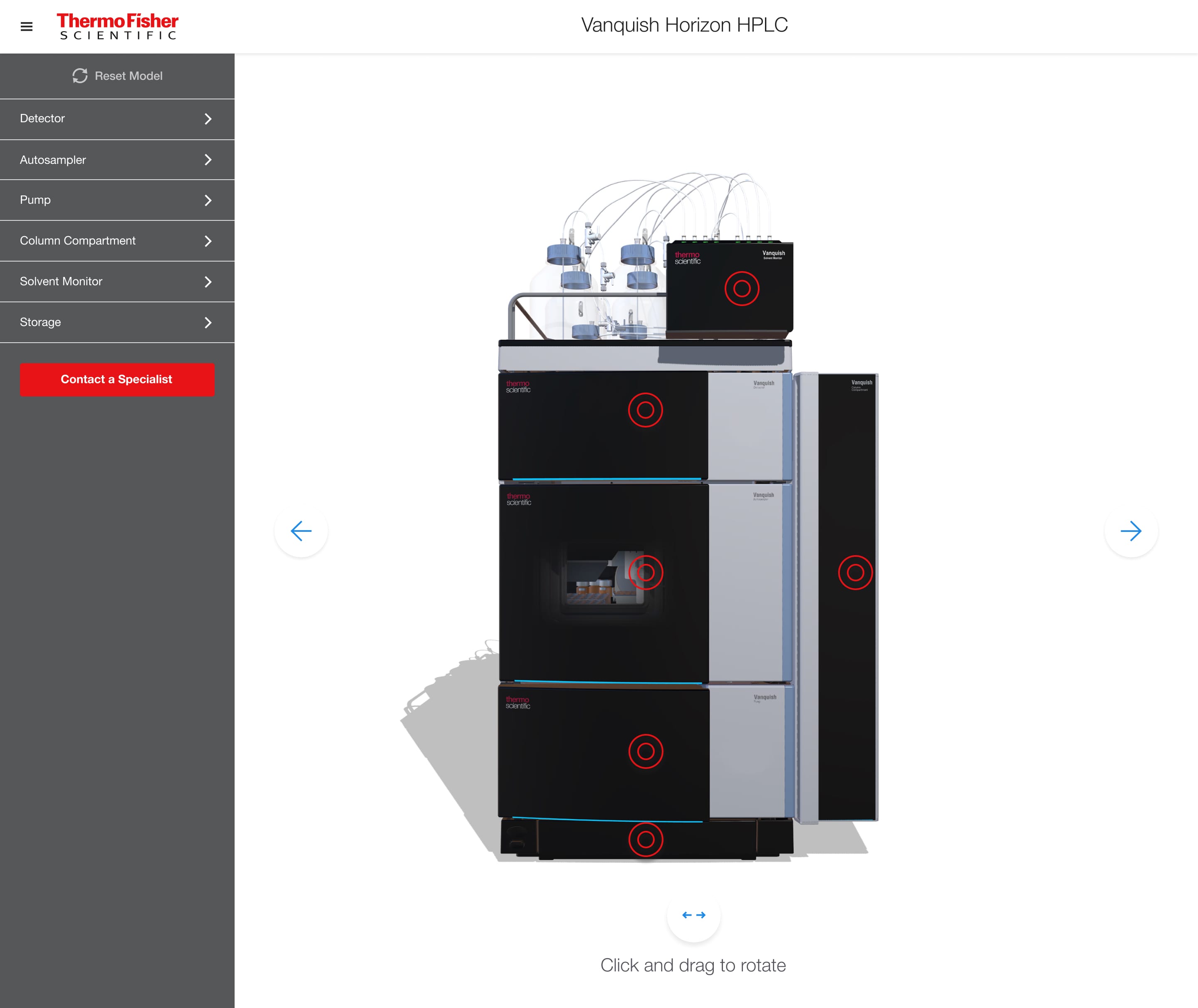 3D Product Tour Modal View